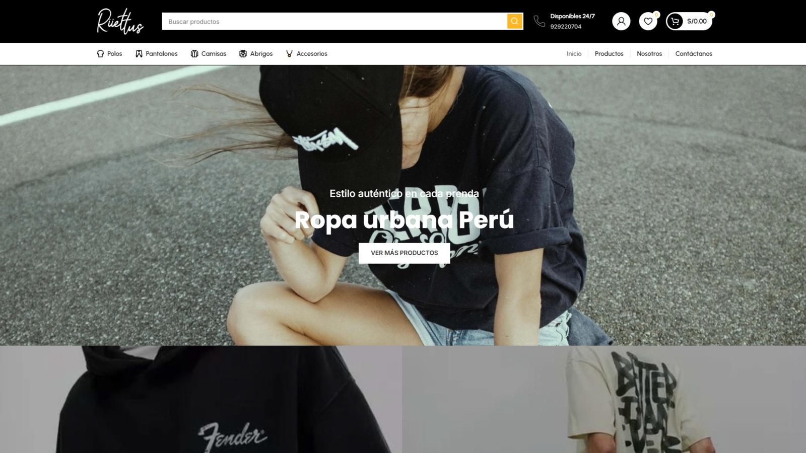 Tienda online de venta de ropa diseñada y desarrollada por Manelux