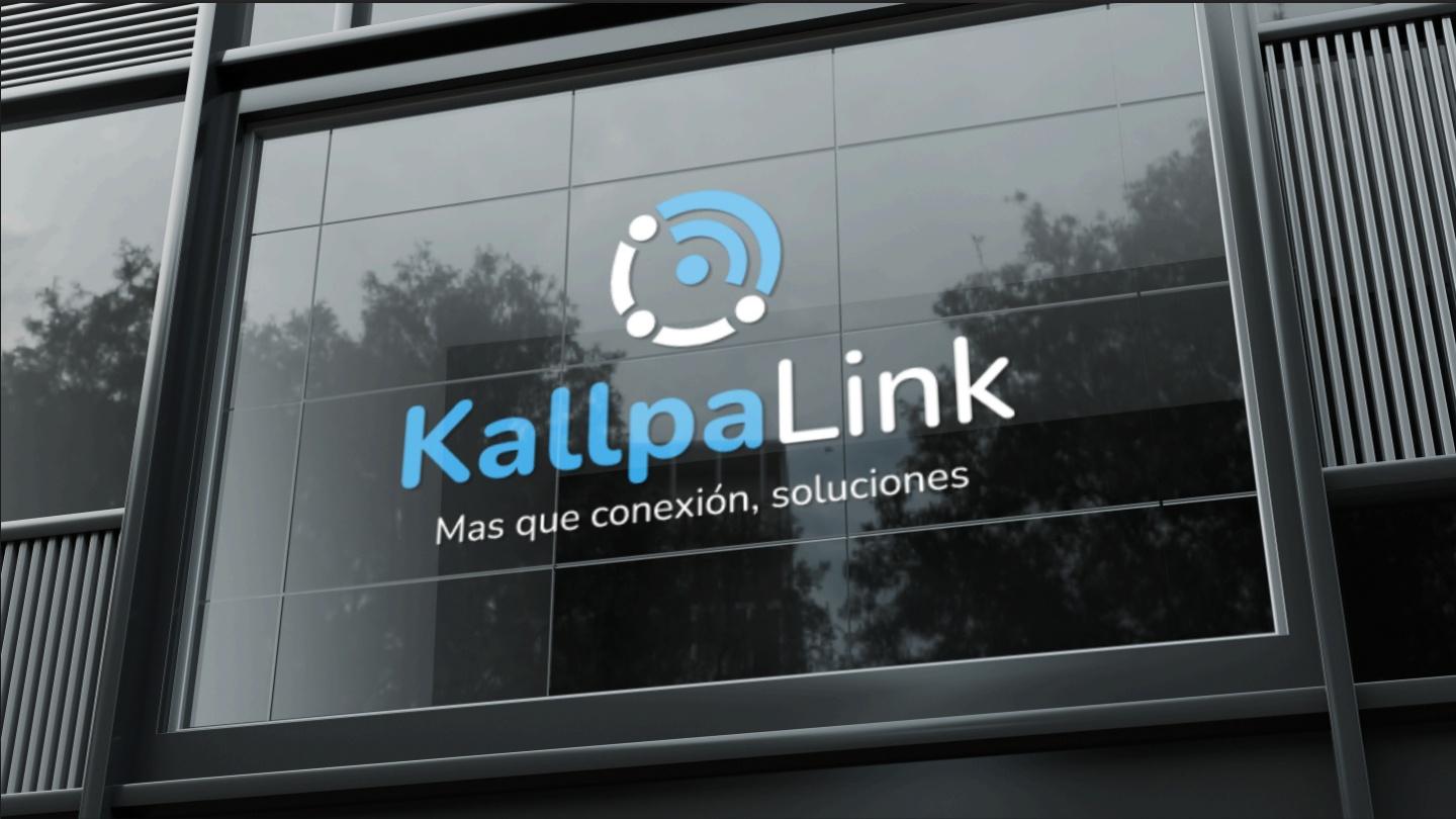 Logotipo de empresa de telecomunicaciones aplicado en panel de vidrio, diseñado por Manelux